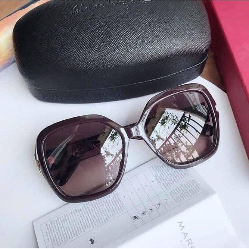 Kính mát nữ  Kính Salvatore Ferragamo Brown Gradient