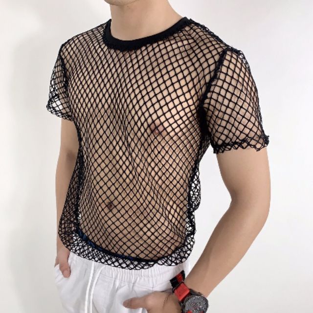 Áo thun lưới nam tay ngắn