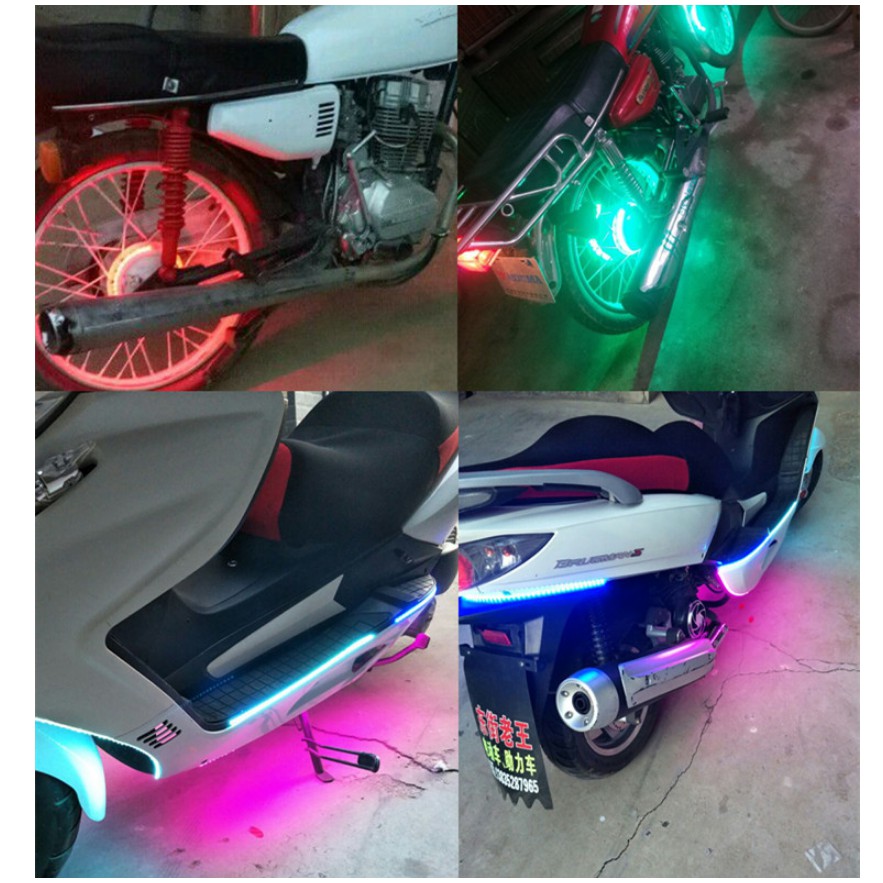 (90CM )Dây đèn led trang trí ô tô, xe máy 12V DC chống nước