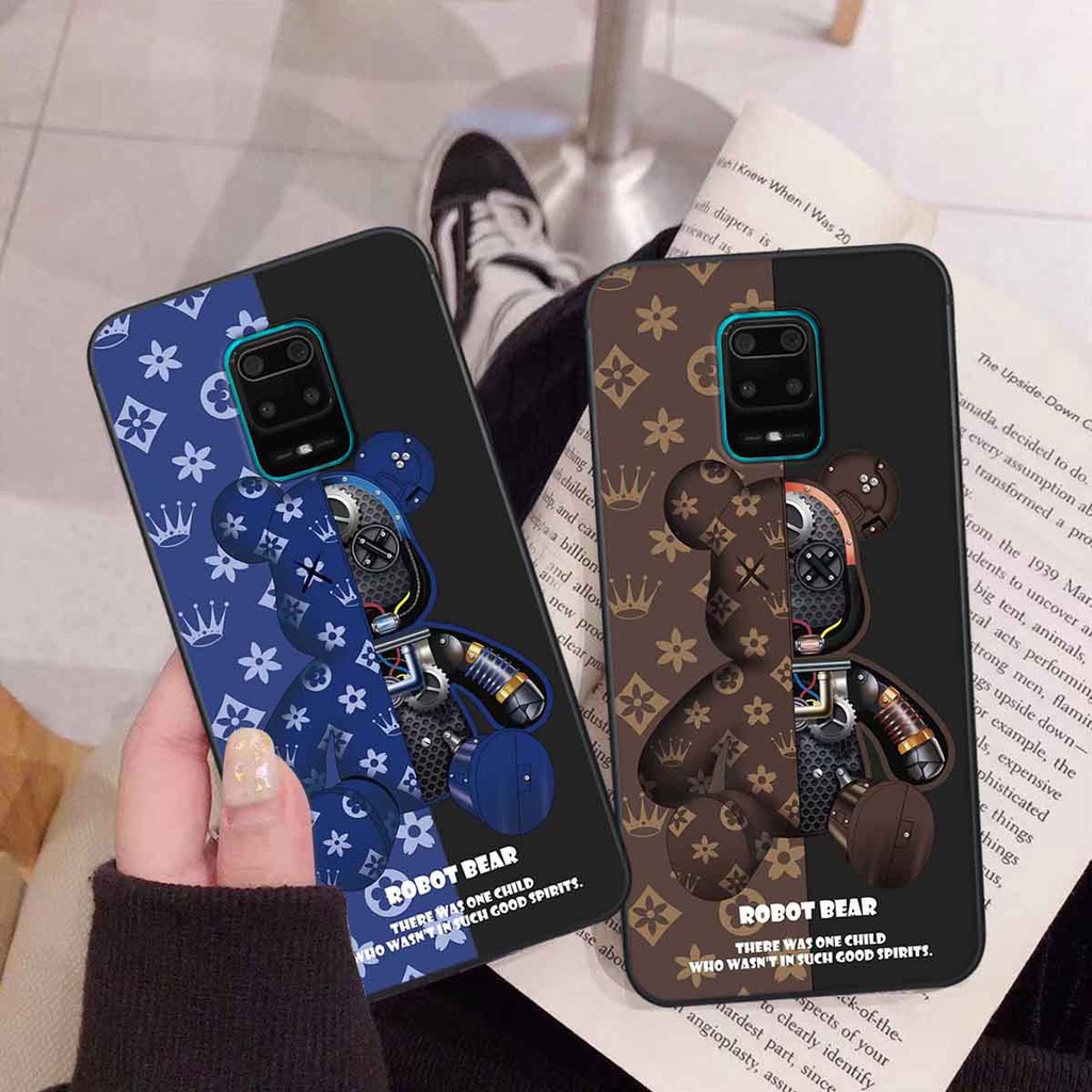 Ốp Xiaomi Redmi Note 9 / Note9s / Note 9 Pro bear brick, gấu đáng yêu, dễ thương