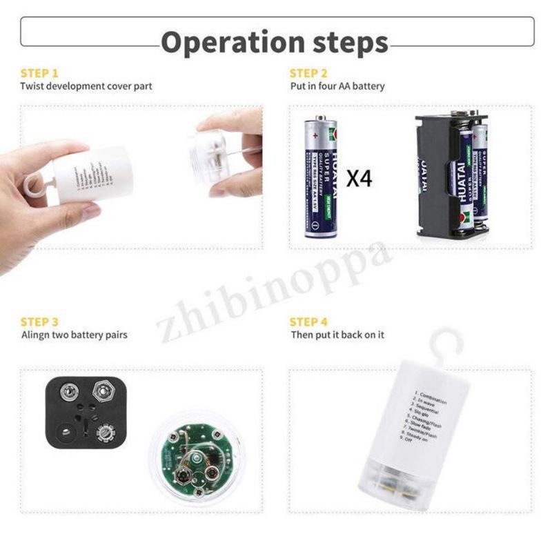 Đèn LED 8 Kiểu Pháo Hoa Trang Trí Giáng Sinh