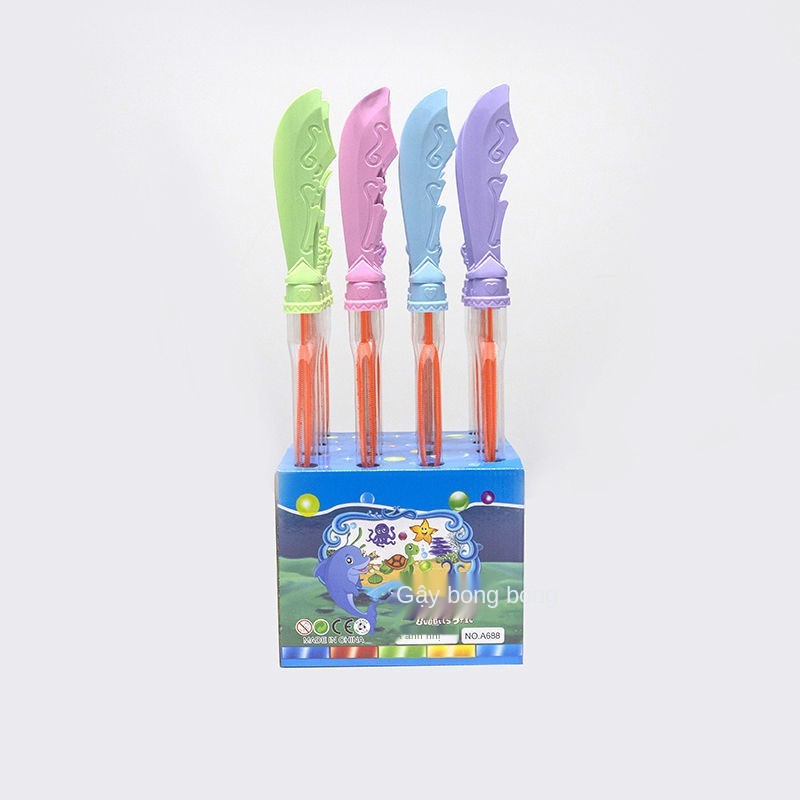 Gậy bong bóng Western Bubble Stick thẳng 46cm ống rỗng để gửi chất lỏng đậm đặc cần pha với nước, quà lưu trữ, vuông,