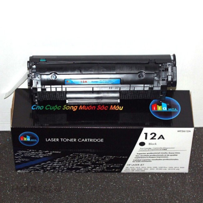 Hộp Mực 12A - 303 VIET Toner Cartridge dùng cho máy in Cannon (2900 / 3000...) HP (1010 / 1020...)