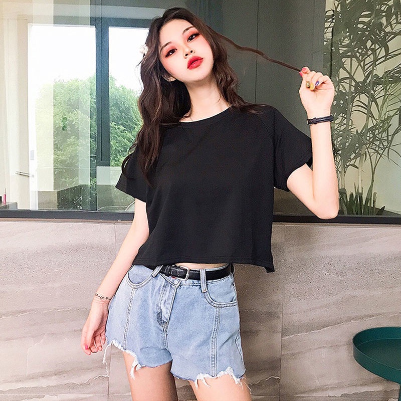 Áo Thun Nữ Tay Ngắn Dáng Rộng Thiết Kế Hở Lưng Độc Đáo Phong Cách Hàn Quốc Thời Trang Cho Áo phông Nữ NZ-TX-220