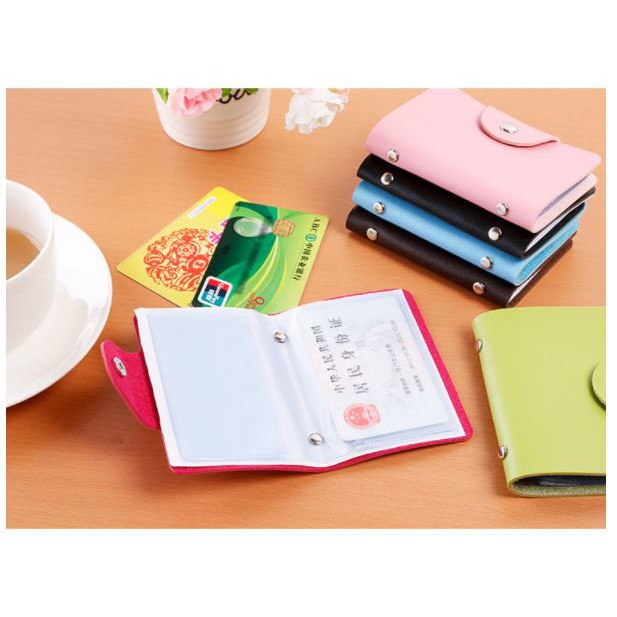 Ví đựng 24 thẻ các loại có khóa bấm