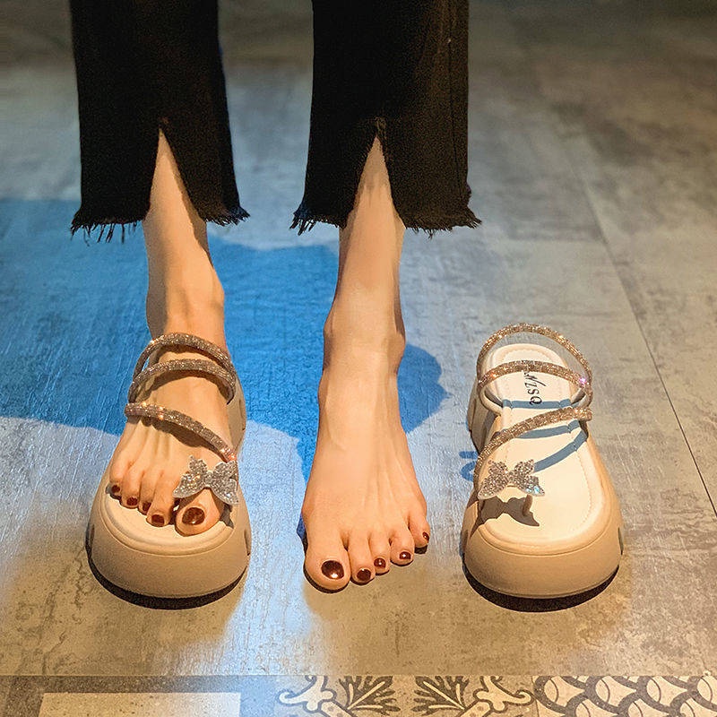 Dép Sandal Đế Dày Phong Cách Thời Trang Mùa Hè Mới Dễ Phối Đồ