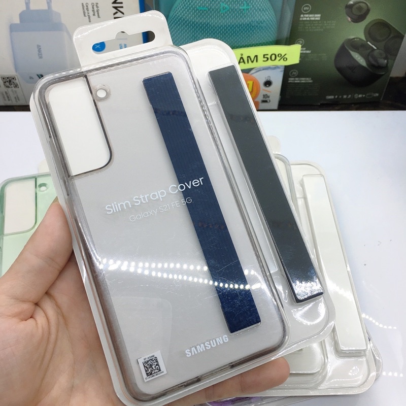 Chính hãng nguyên seal - Ốp lưng trong kèm dây đeo Samsung Galaxy S21 FE 5G Slim Strap Cover