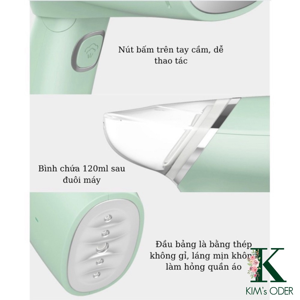Bàn là hơi nước cầm tay Chigo - bàn ủi máy là hơi nước mini gấp gọn mang đi du lịch đi công tác loại công suất lớn