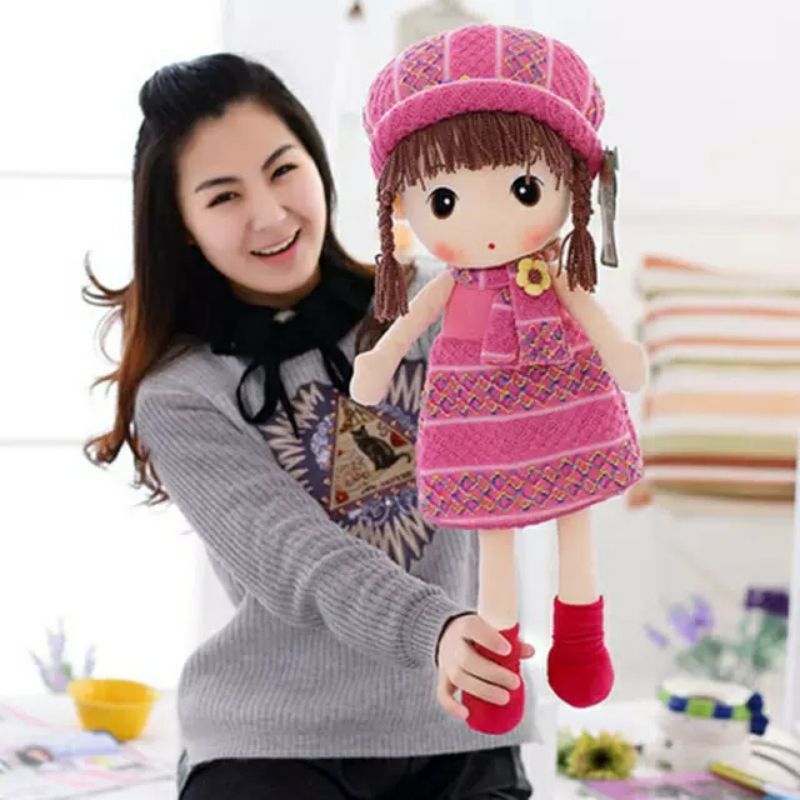 Gấu Bông Búp Bê Len Quà Tặng Cho Bé Cao Cấp Dễ Thương
