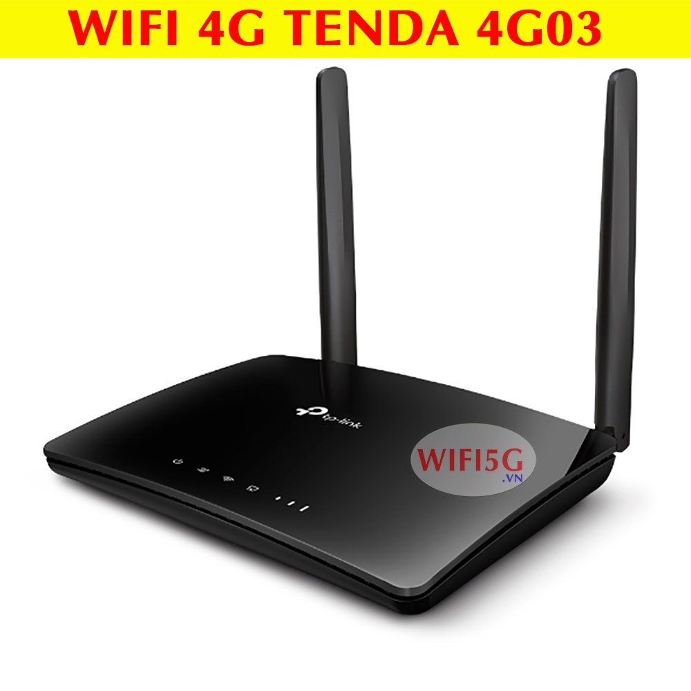 Phát Wifi 4G Tplink MR6400, Có 4 Cổng Lan, Xài Điện Trực Tiếp, Anten có thể tháo rời | Hàng Chính Hãng