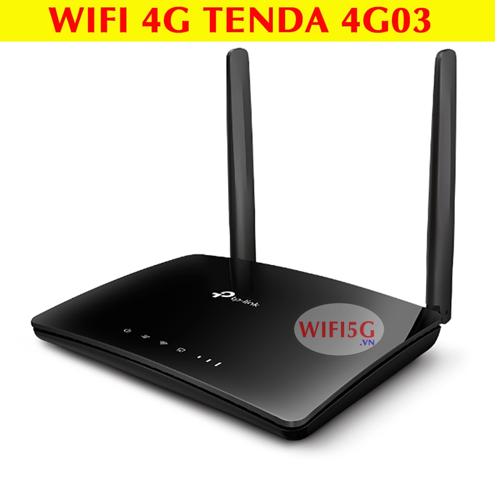 Phát Wifi 4G Tplink MR6400, Có 4 Cổng Lan, Xài Điện Trực Tiếp, Anten có thể tháo rời | Hàng Chính Hã
