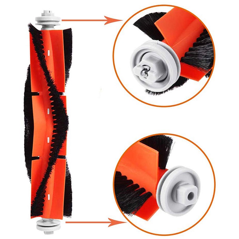 Bộ 2 Bàn Chải Chính + 4 Bộ Lọc Hepa + 4 Bàn Chải Phụ Thay Thế Dành Cho Xiaomi Roborock S5 S50 S51 C10 E25 E20 E35
