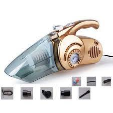 Máy hút bụi xe hơi cầm tay 4 trong 1 kiêm bơm lốp đèn pin và áp suất - Máy hút bụi cầm tay kiêm bơm lốp đa năng - Q004