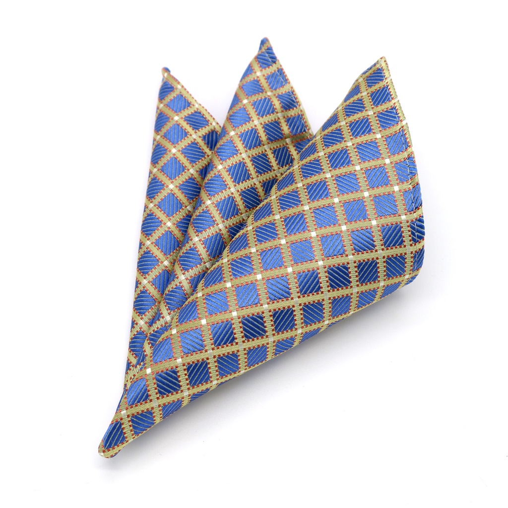 Khăn Tay Vuông Họa Tiết Sọc / Hoa / Chấm Bi Thời Trang Công Sở Cho Nam