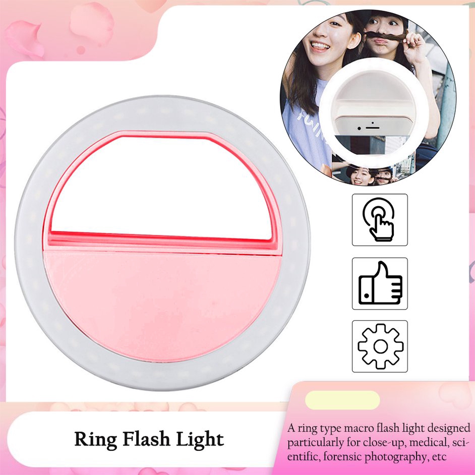 Đèn Led Kẹp Điện Thoại Hỗ Trợ Chụp Ảnh Selfie