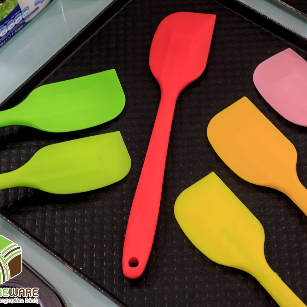 Spatula Phới vét đúc nhỏ silicone 21cm dùng làm bánh