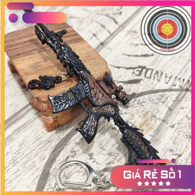 Móc khoá pubg M416 Skin Dragon Black độc đáo dài 12cm mô phỏng giống thật - Móc khoá pubg kim loại cao cấp