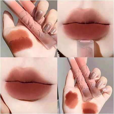 Son Môi Lì Cvz 2.5g Thiết Kế Vỏ Son Hình Nơ Xinh Xắn