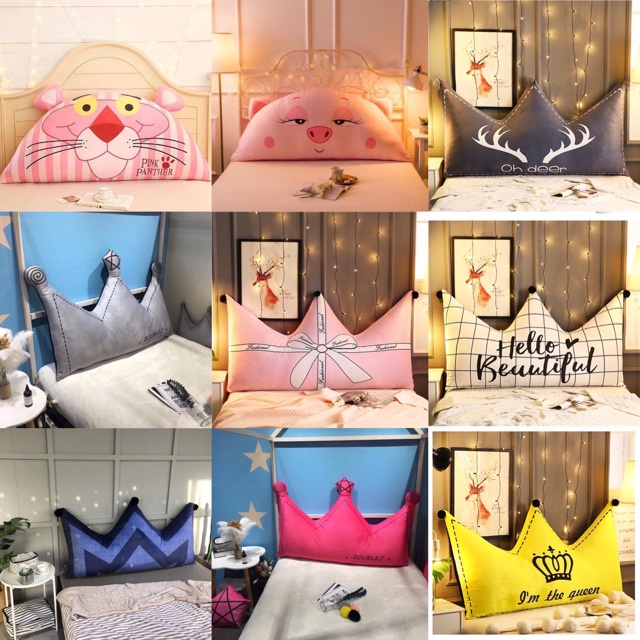 Gối tựa kê đầu giường nhiều màu sắc mẫu mã