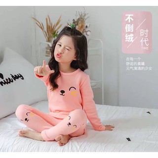 Đồ bộ thu đông hoạt hình bé gái
