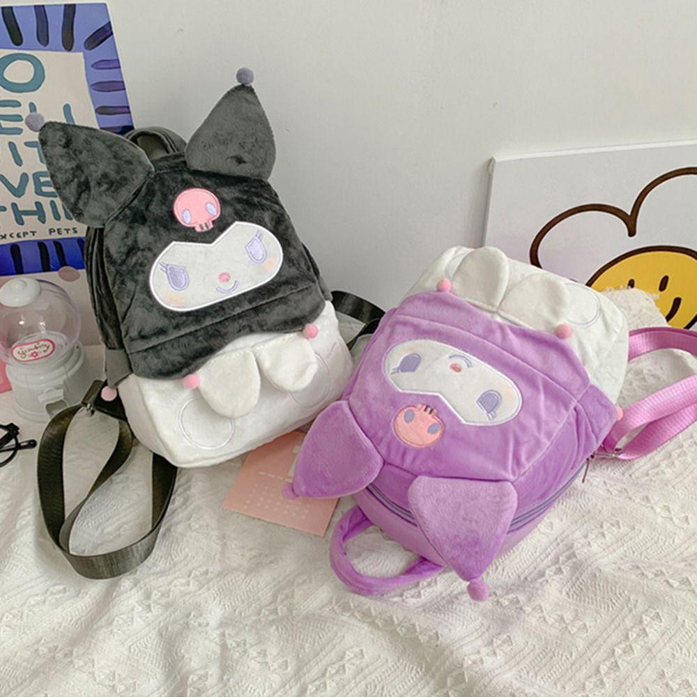 Ba Lô Đeo Vai Họa Tiết Hoạt Hình My Melody Cinnamoroll Dễ Thương Cho Bé