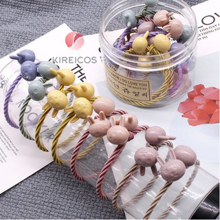 Set 10 dây cột tóc buộc tóc hàn quốc hình mèo 095 – màu ngẫu nhiên
