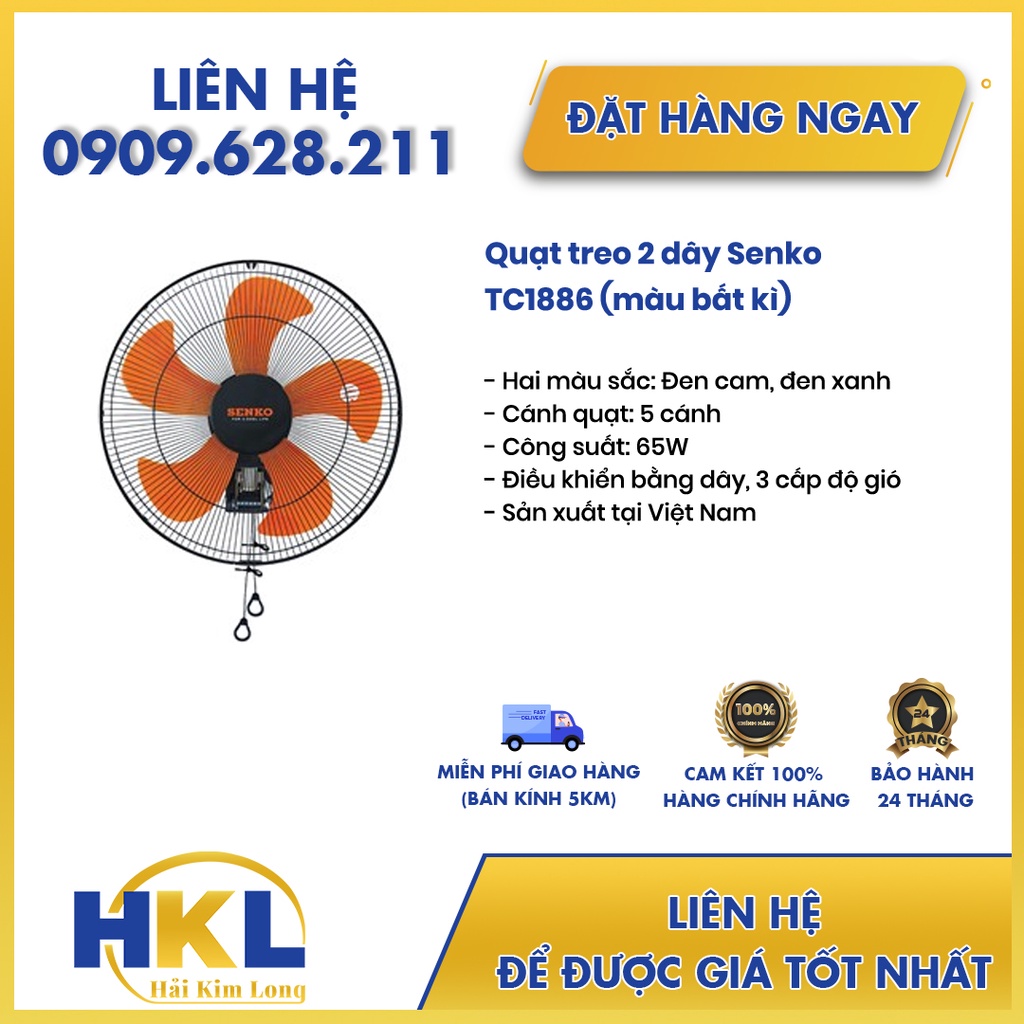Quạt treo 2 dây 4.5 tấc Senko TC1886