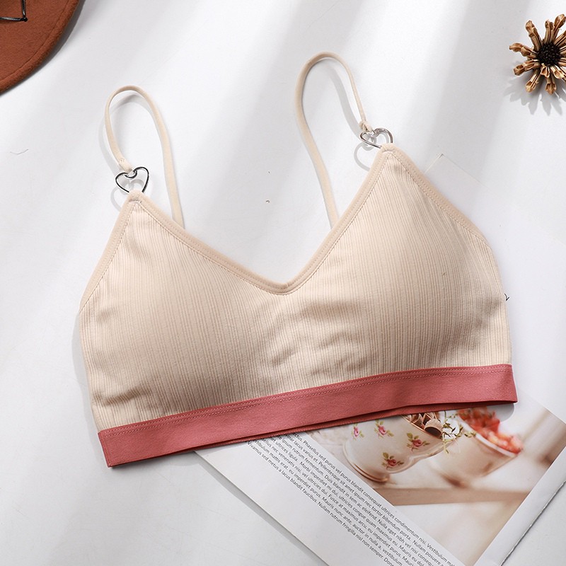 Áo ngực hai dây không đường may có miếng đệm mút thời trang