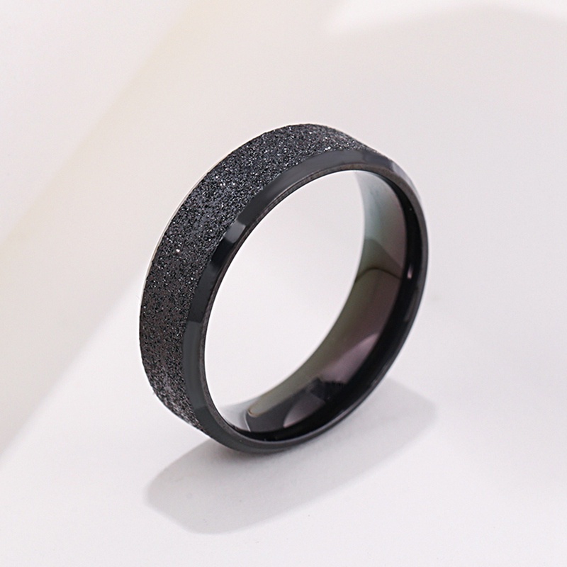 Nhẫn thép không gỉ 6mm nhiều màu thời trang cho nam và nữ 5040
