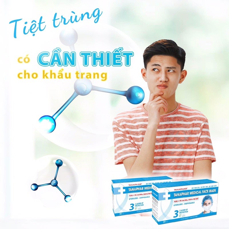 Thanh lý khẩu trang y tế 3 lớp TANAPHAR do mua nhiều ko dùng hết