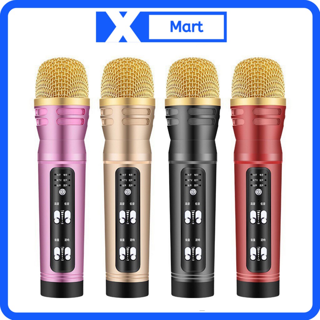 Mic thu âm karaoke livestream C28 loại tốt - Micro livestream tương thích với điện thoại, máy tính