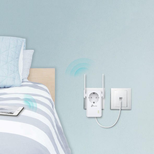 Bộ Mở Rộng Sóng Wi-Fi TPlink Tốc Độ 300Mbps Cho Dòng AC Đi Qua - TL-WA860RE