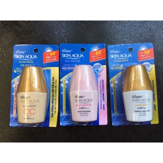 5G_KEM Sunplay Skin Aqua Clear White SPF50+, PA++++: Sữa Chống Nằng Dưỡng Da Trắng Mịn Tối Ưu