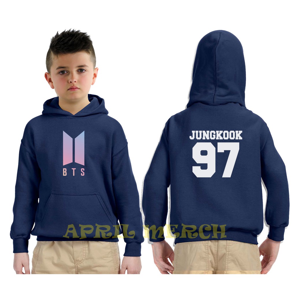 Áo Khoác Hoodie In Hình Bts Jungkook Thời Trang Cho Bé