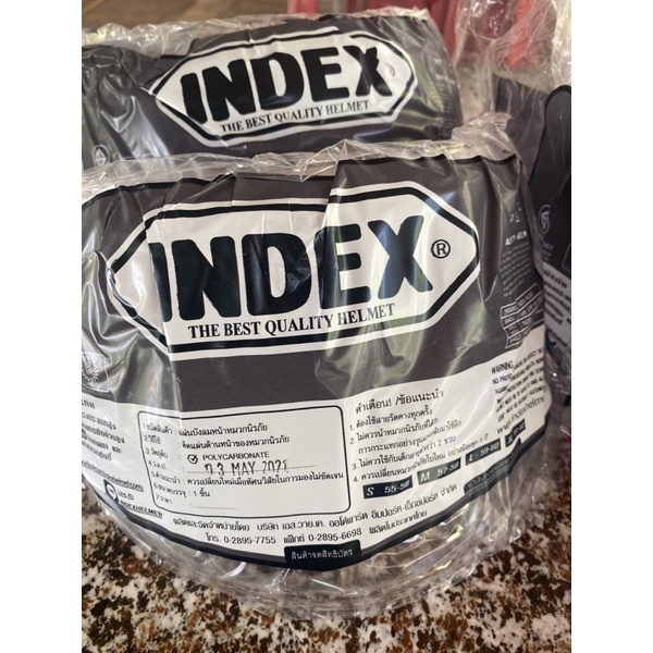 Kính mũ bảo hiểm INDEX, SNELL
