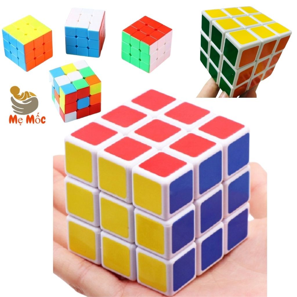 Khối Rubic - Rubik Sắc Màu - Đồ Chơi Giải Trí Siêu Trí Tuệ Cho Bé - Kích Thích Não Bộ Thông Minh [Shop Mẹ Mốc]