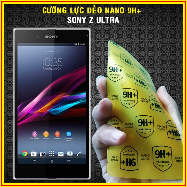 Dán cường lực nano mặt trước & mặt sau Sony Z Ultra