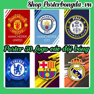 Poster Logo Các CLB, Ảnh Dán Tường Logo Các CLB Có PAU FC, Poster Bóng Đá Có In Theo Yêu Cầu
