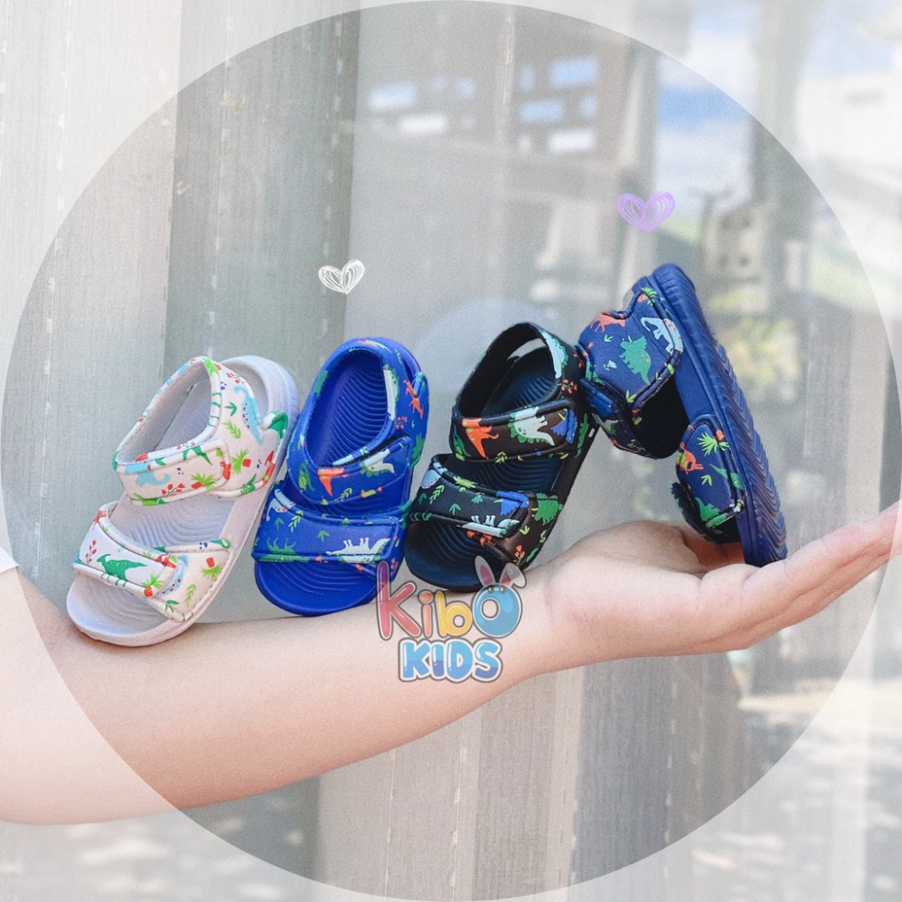 ⚡️ Sandal Xốp Cho Bé Trai Siêu Nhẹ Size18-29 Hoạ Tiết Khủng Long