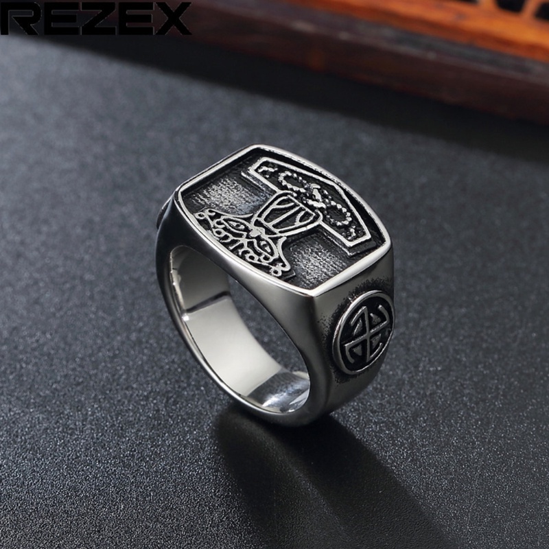 Nhẫn Bùa Hộ Mệnh Cổ Điển Bắc Âu Cho Nam