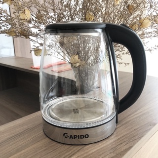 [HÀNG CHÍNH HÃNG] Ấm siêu tốc thuỷ tinh Rapido