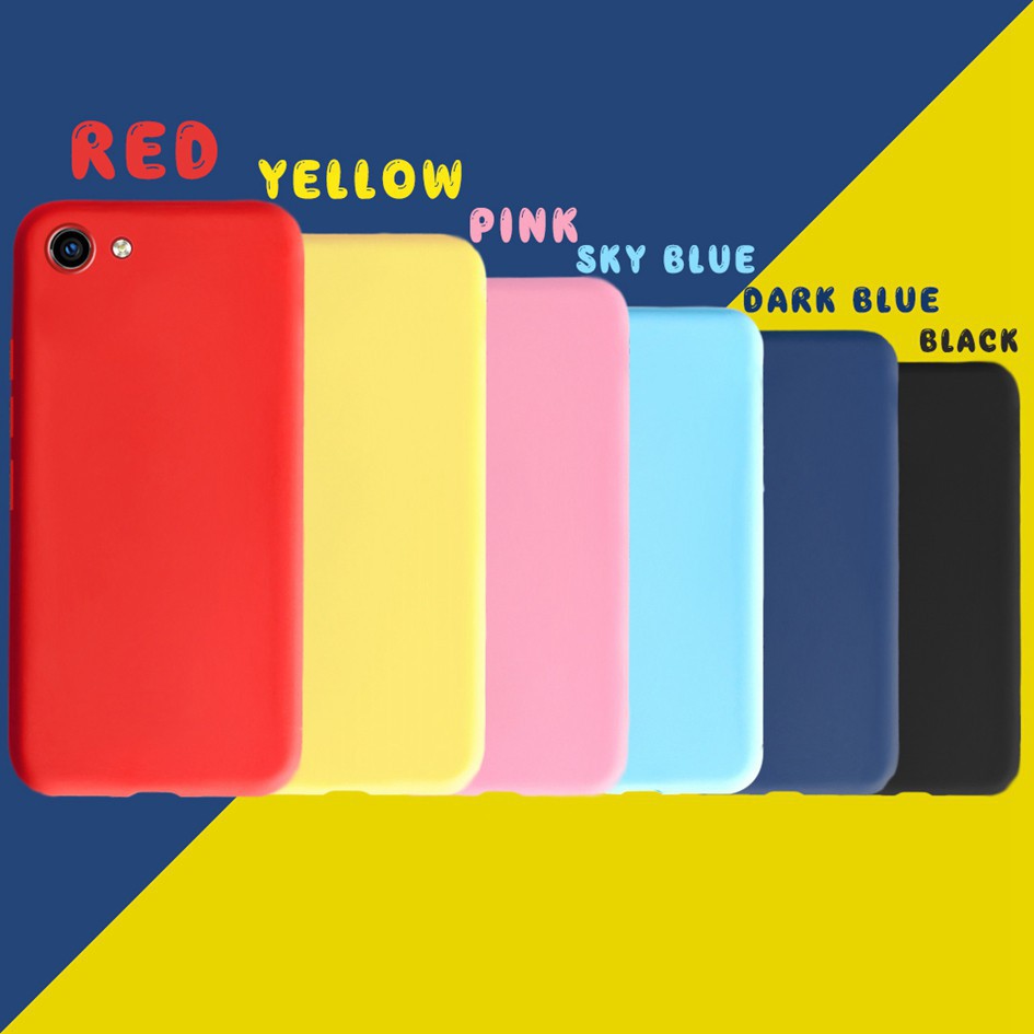 Soft Casing Vivo Y81 Phone Case Ultra Thin Candy TPU Simple Cover vivo Y81 1808 Y81i 1812 Y 81 Anti-Fall Matte Cases