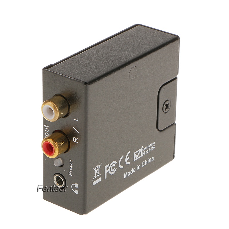 [FENTEER] Digital Coaxial Toslink Optical to Analog L/R RCA Audio Converter Adapter