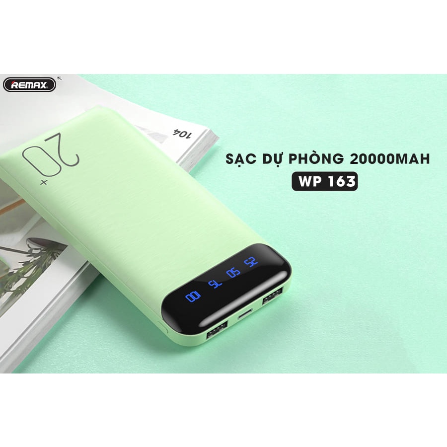 Sạc Dự Phòng Tích Hợp Màn Hình Led Dung Lượng 20000MAH WP163 Bảo Hành Chính Hãng 1