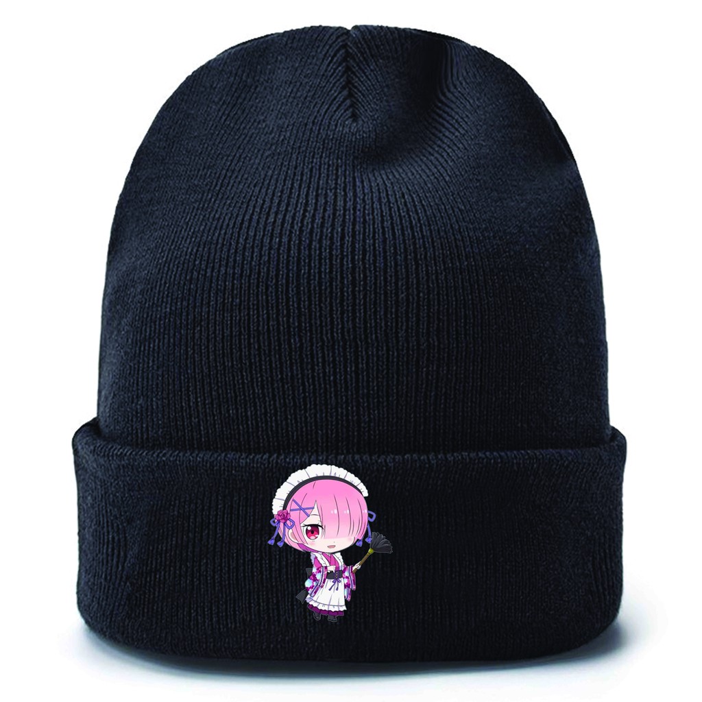 Mũ len in hình RE:ZERO Bắt Đầu Lại Ở Thế Giới Khác anime chibi xinh xắn thời trang nam nữ