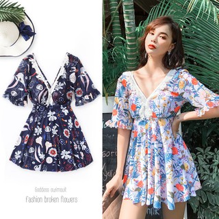 Bikini đồ bơi nữ, áo tắm liền mảnh dáng váy che bụng