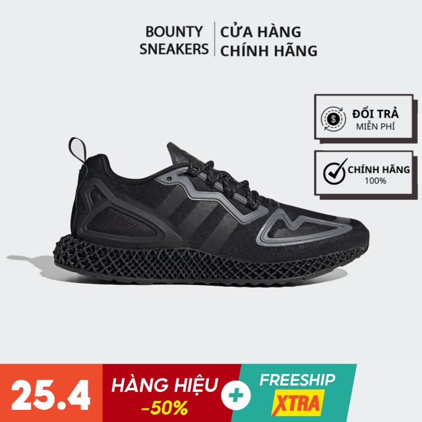 Giày ZX 2K 4D &quot;Triple Black&quot; FZ3561 - Hàng Chính Hãng - Bounty Sneakers