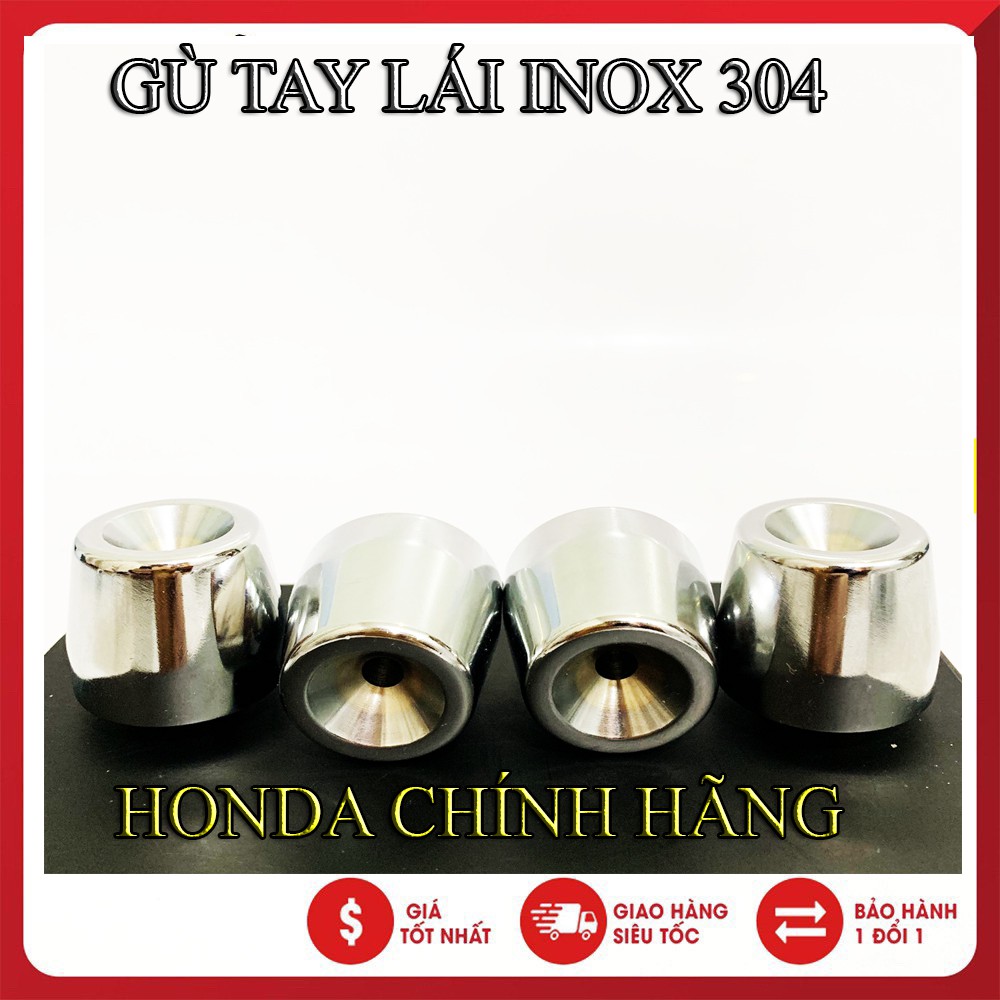 GÙ CHỐNG RUNG TAY LÁI XE MÁY HONDA CHÍNH HÃNG INOX NẶNG 500G  – GIÁ 1 CẶP