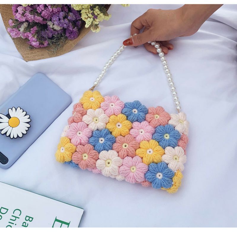 Túi xách ghép hoa cho nữ🌼🌼🌼