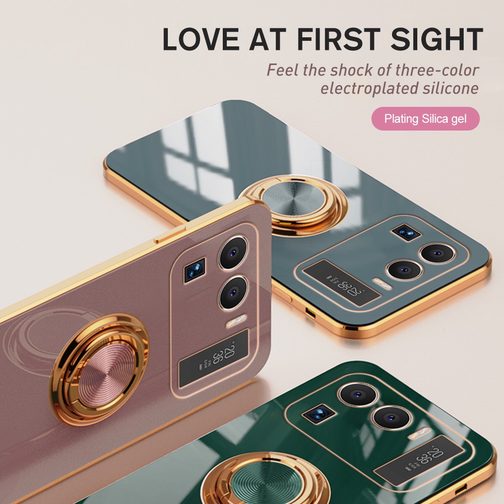 Ốp điện thoại mạ điện có giã đỡ từ tính cho Xiaomi Mi 11 Lite 4g / 5g 11i 11 Pro 11 Ultra